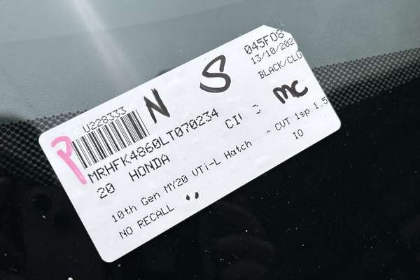 2020 Honda Civic VTi-L 10th Gen thumb-23